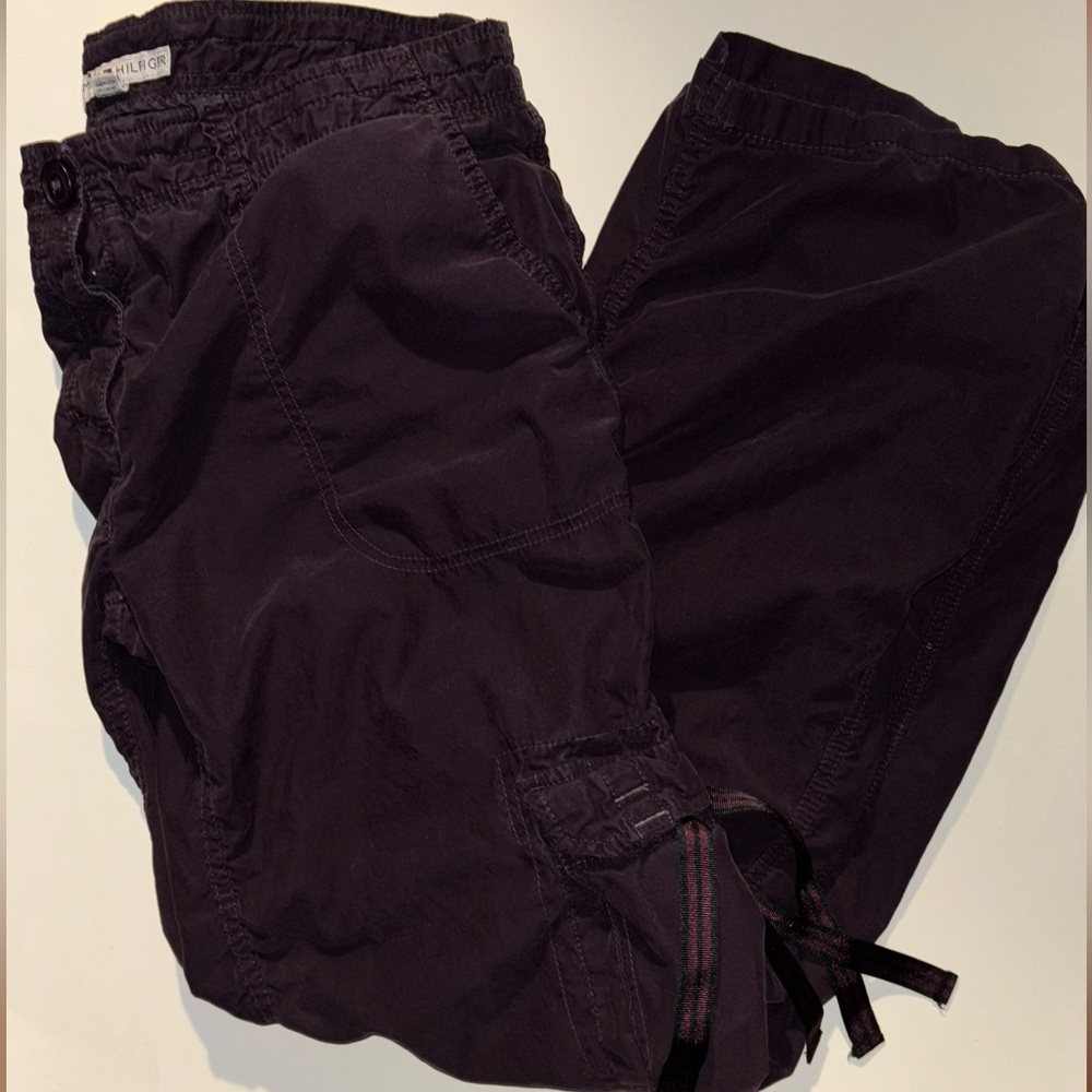 Y2K Tommy Hilfiger Purple Cargo Pants Size 12
